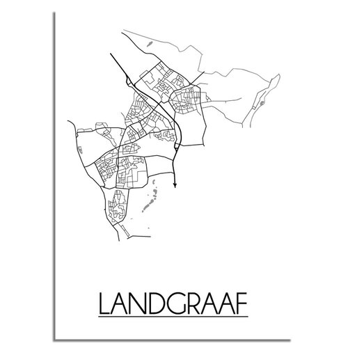 Landgraaf Plattegrond poster 