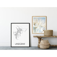 Landgraaf Stadtplan-poster