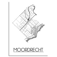 Moordrecht Stadtplan-poster