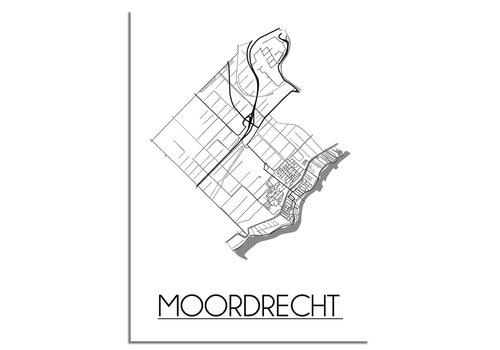 DesignClaud Moordrecht Stadtplan-poster