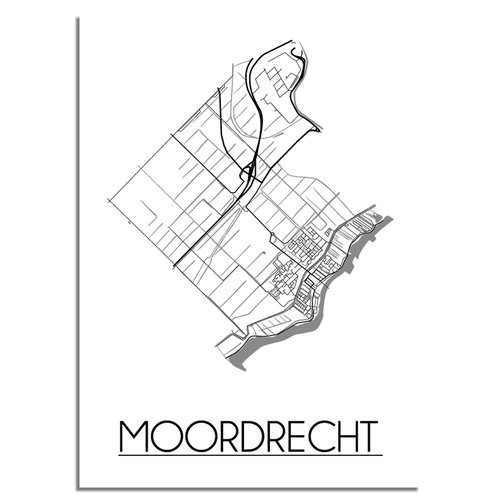 Moordrecht Plattegrond poster 