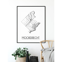 Moordrecht Stadtplan-poster