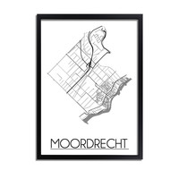Moordrecht Stadtplan-poster