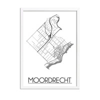 Moordrecht Stadtplan-poster