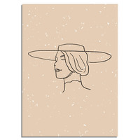 Frau mit Hut Poster