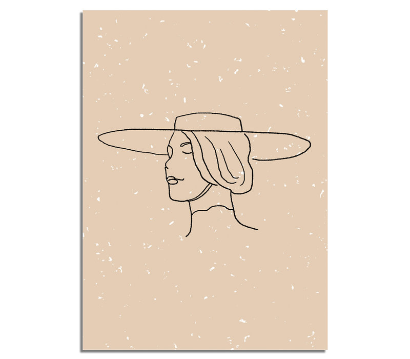 Frau mit Hut Poster