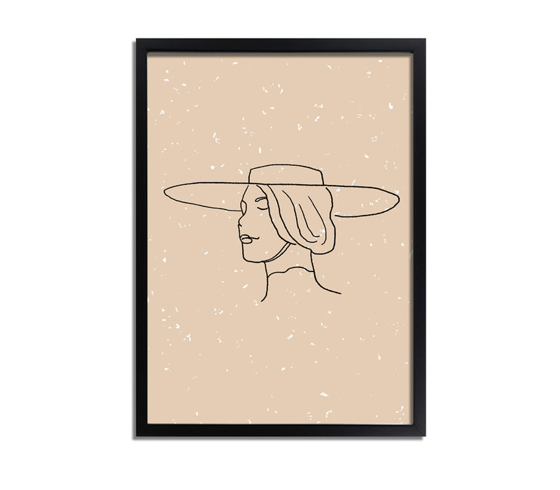 Frau mit Hut Poster
