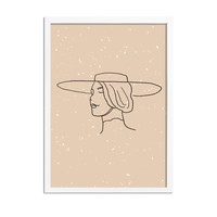 Frau mit Hut Poster