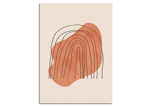 DesignClaud Regenbogen-Linien Poster