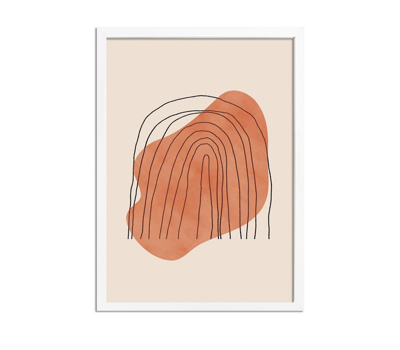 Regenbogen-Linien Poster