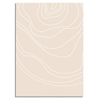 Linien Sandfarbe - Grafikposter