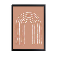 Linien Regenbogen - Grafikposter
