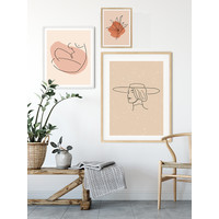 Frau mit Hut Poster