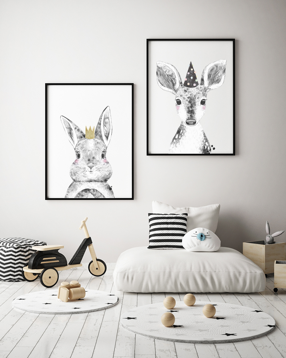 posters: lieve dieren met vrolijke -