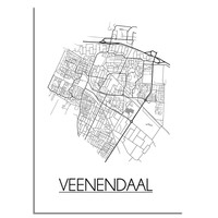 Veenendaal Stadtplan-poster
