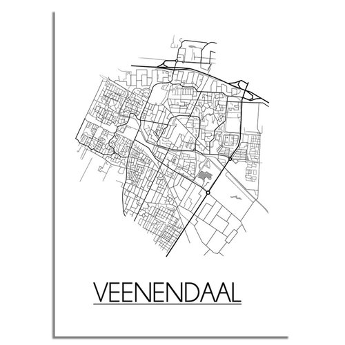 Veenendaal Stadtplan-poster 