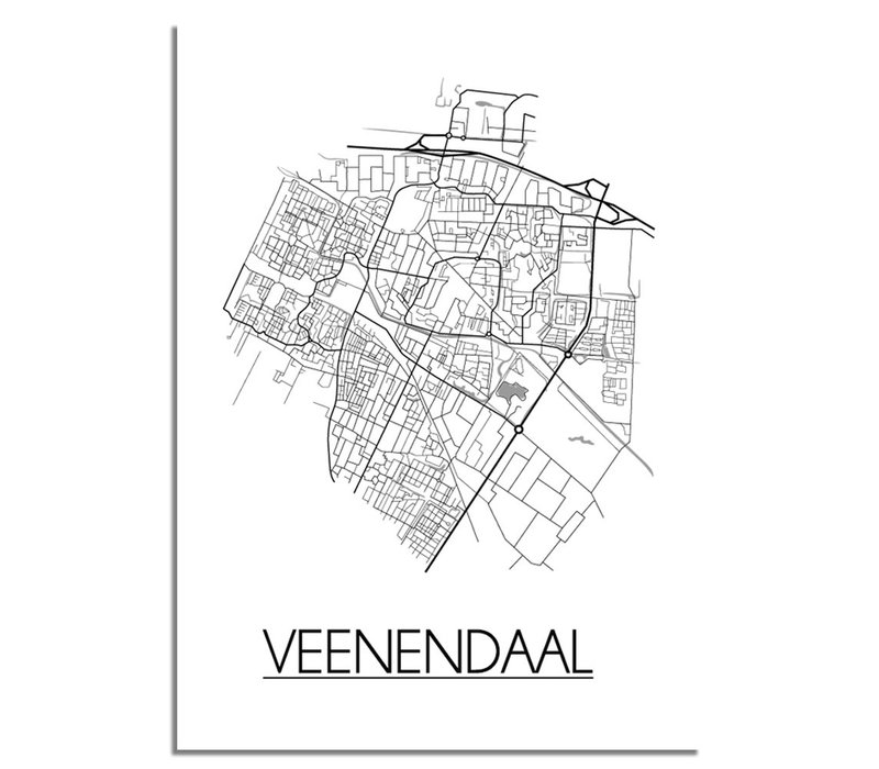 Veenendaal Stadtplan-poster