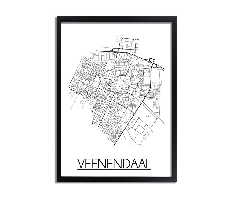 Veenendaal Stadtplan-poster