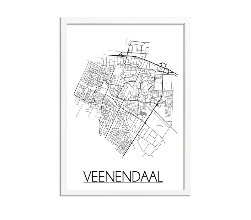 Veenendaal Stadtplan-poster