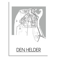Den Helder Stadtplan-poster