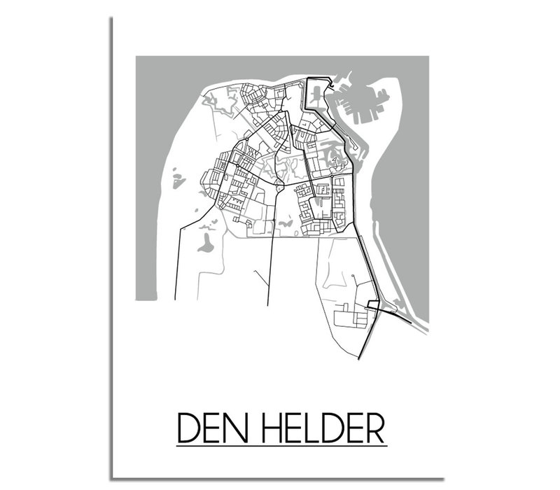 Den Helder Stadtplan-poster