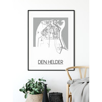 Den Helder Stadtplan-poster
