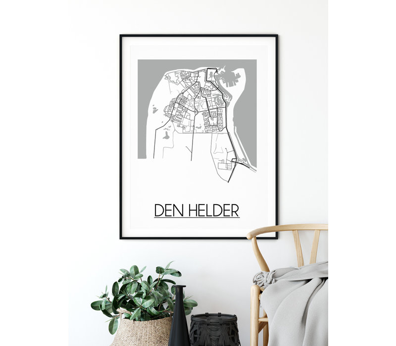 Den Helder Stadtplan-poster