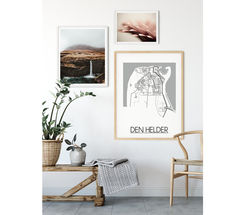 Den Helder Stadtplan-poster
