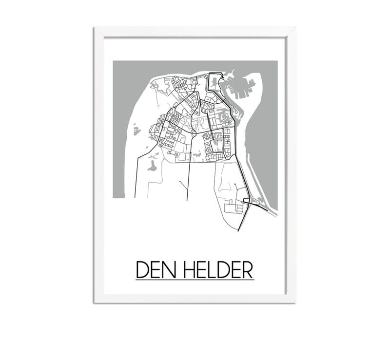 Den Helder Plattegrond poster