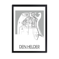 Den Helder Stadtplan-poster