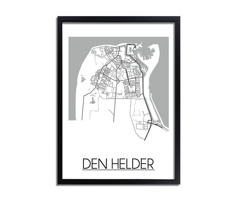 Den Helder Stadtplan-poster