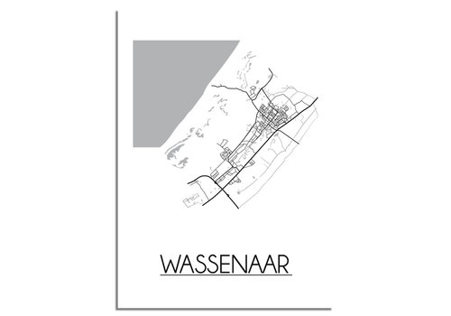 DesignClaud Wassenaar Stadtplan-poster
