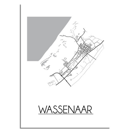 Wassenaar Plattegrond poster 