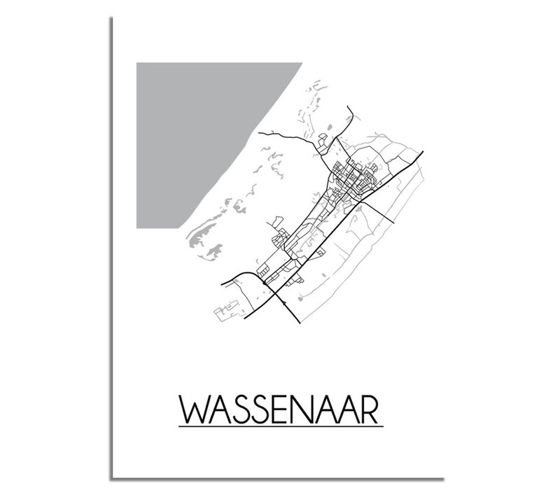Wassenaar Stadtplan-poster