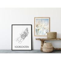 Voorschoten Stadtplan-poster