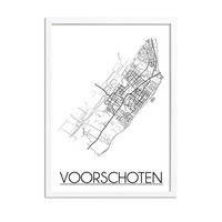 Voorschoten Stadtplan-poster