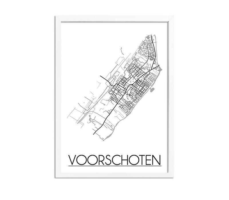 Voorschoten Stadtplan-poster