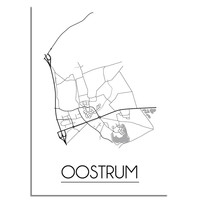 Oostrum Stadtplan-poster
