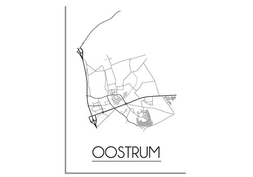 DesignClaud Oostrum Stadtplan-poster
