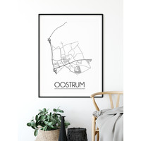 Oostrum Stadtplan-poster