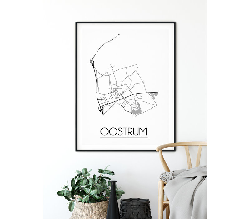 Oostrum Stadtplan-poster