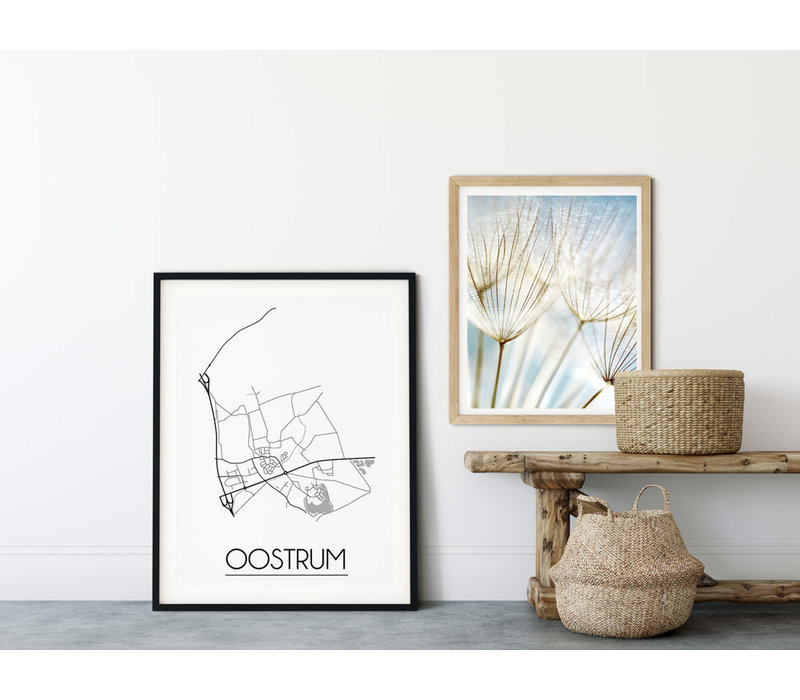 Oostrum Stadtplan-poster