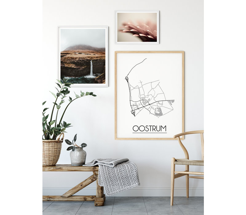 Oostrum Stadtplan-poster
