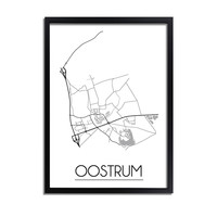 Oostrum Plattegrond poster