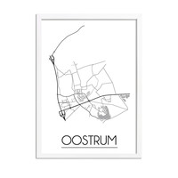 Oostrum Stadtplan-poster
