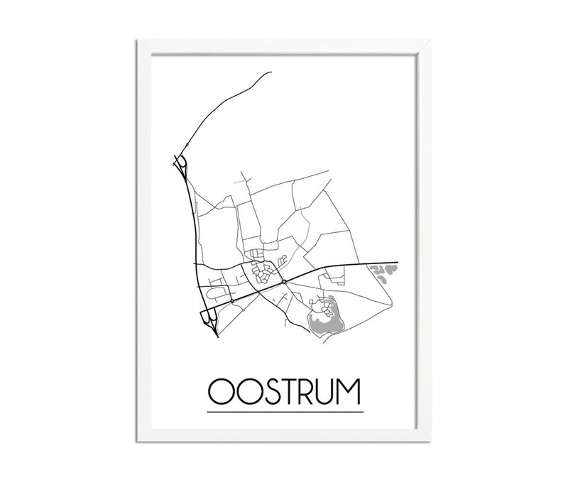 Oostrum Stadtplan-poster