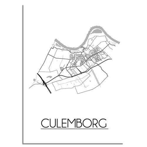 Culemborg Plattegrond poster 