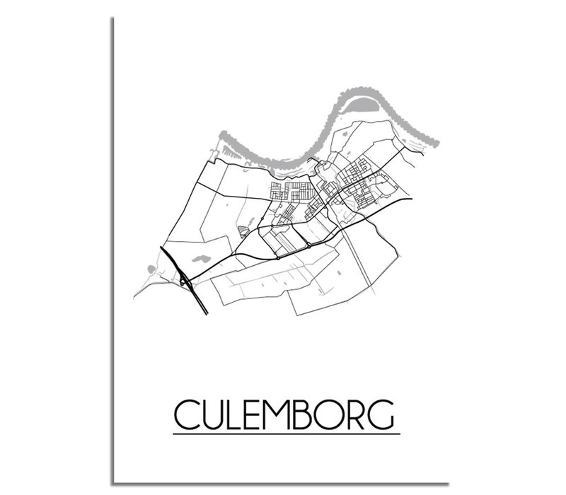 Culemborg Stadtplan-poster