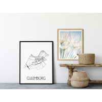 Culemborg Stadtplan-poster