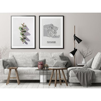 Frankrijk Stadtplan-poster
